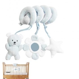 Botiniv Jouet en Peluche Bébé Jouet en Peluche Animal, Jolis Jouets À Main Douce avec Miroir, Peuvent Entraîner La Sensibilit