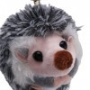 PRIZOM en Peluche Hérisson Pendentif Mobile Pompon Hérisson Pendentif Anneau en Peluche Gris Anime Cadeaux en Fourrure