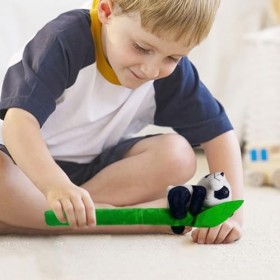 Yideen Peluches Panda - Peluche Panda en Coton PP Vif avec Poteau Vert | Pandas en Peluche Confortables au Toucher pour Cadea