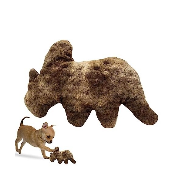 MISOYER Chiot Dino en Peluche,Pet Cat Dog Plushie Fournitures en Peluche | Jouets pour Chiens grinçants Doux, Accessoires pou