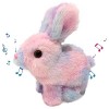 Maseyivi Animal en Peluche Lapin Qui Marche,Jouet en Peluche Animal Parlant | Jouet animé Lapin électrique, Jouets musicaux i