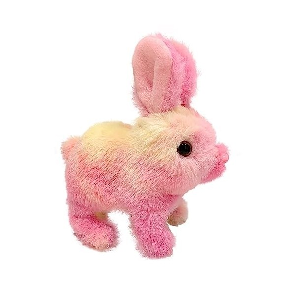 Maseyivi Animal en Peluche Lapin Qui Marche,Jouet en Peluche Animal Parlant | Jouet animé Lapin électrique, Jouets musicaux i