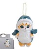 Basii Porte-clés Requin Chat,Joli Jouet pour Chat en Peluche Requin - Peluche Sac Pendentif Kawaii Porte-clés Décoratif en Pe