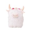 Hxiaen Poupée danimaux en peluche de vache Simulation de posture de bétail écossais Poupée en peluche de boeuf 13 cm A, tai