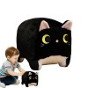 Rosixehird Peluche Chat en Peluche,Oreiller pour Forme carrée - Chat Mignon Animaux en Peluche Chat Peluche, Jouets en Peluch