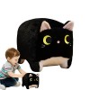 Kasmole Chat en Peluche,Jouet en Peluche Chat 3D | Oreiller en Peluche Doux Lavable Mignon, Jouet en Peluche Chat, Cadeaux po