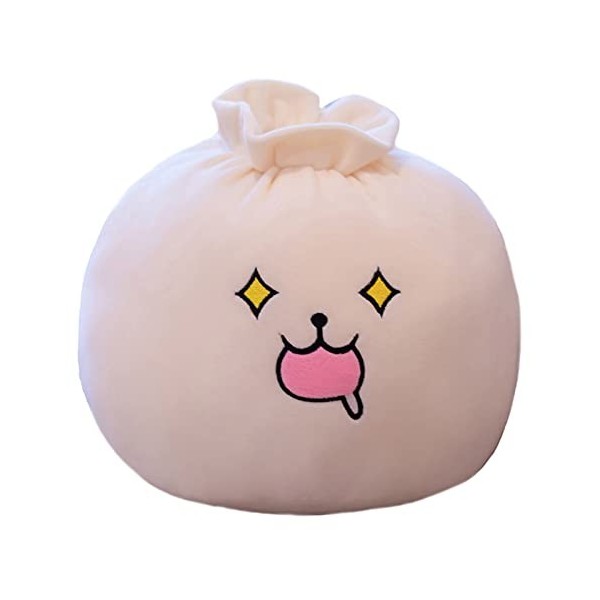 Hxiaen Expression peluche étouffée à la vapeur en forme de peluche avec différentes expressions super douce en allemand A, t