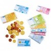 Haba - Argent pour jeu de marchand - Billet euro en papier solide avec carte de crédit pour enfant - Jeux de rôle - Apprendre