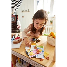 Haba - Argent pour jeu de marchand - Billet euro en papier solide avec carte de crédit pour enfant - Jeux de rôle - Apprendre