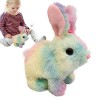 Qihuyi Jouet en Peluche Lapin Chantant - Jouet en Peluche Chantant - Jouet animé Lapin électrique, Jouets musicaux interactif