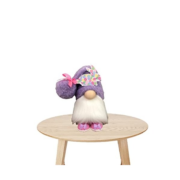 NICERAM Poupée en Peluche sans Visage GNOME - Maison GNOME Lapin, Ornements Mignons poupée GNOME en Peluche Pâques, Cadeaux e