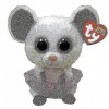 Ty - Beanie Boos - Peluche Nina la souris 15 cm, Rose et Blanc, TY36365