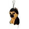 TY- Mabook Pro Peluche, 2008062, Marron Noir, 7 cm Lot de 1 