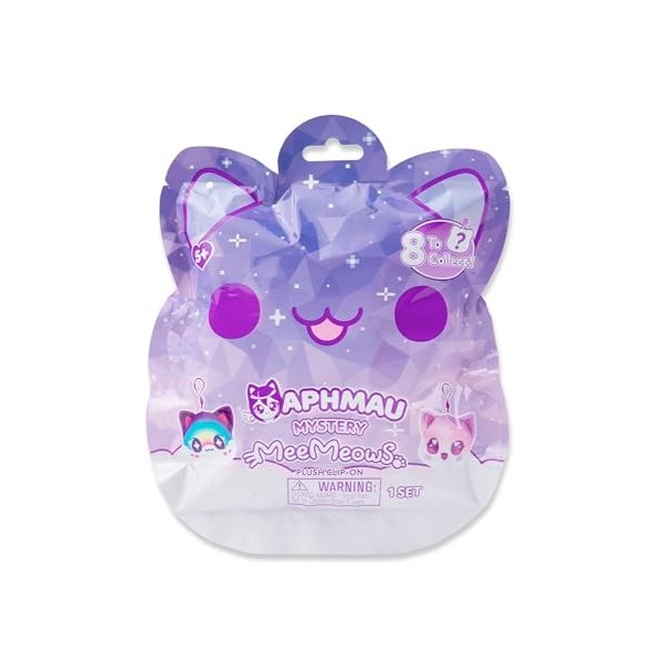 Aphmau 6700 MeeMeows Mystery Jouets à Clipser, Mini Peluche à Collectionner, 1 des 8 Personnages possibles, Les Styles Offici