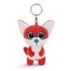 Porte-clés GLUBSCHIS renard Jayson 9cm, avec des grands yeux scintillants