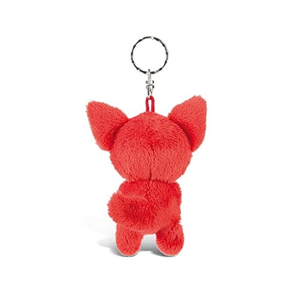 Porte-clés GLUBSCHIS renard Jayson 9cm, avec des grands yeux scintillants