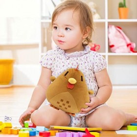 Rianpesn Peluche doreiller de Poulet Bleu vallée, Peluche de Poulet Stardew Valley, poupée de Peluches Douces potelées, Pelu