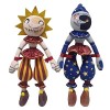 Wukesify Sundrop Peluche, Sundrop et Moondrop Figurine en Peluche, Clown Dessin Animé Jouet Collection pour Enfant et Fans