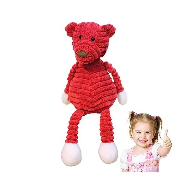 Anulely Peluche Animal à Rayures,poupée en Peluche Mignonnes | Cadeau Doux et délicat poupée en Peluche Adorable pour lanniv