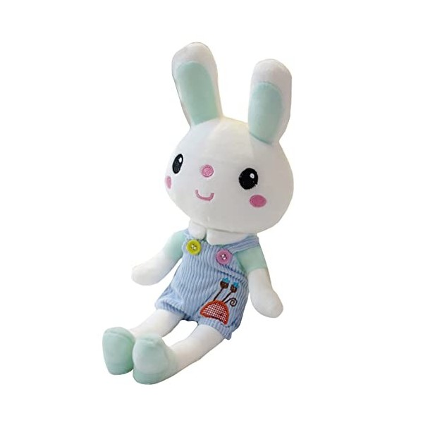 Hxiaen Petit lapin en peluche peluche écharpe de Pâques lapin mignon pour enfants peluche vert, taille unique 