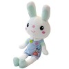 Hxiaen Petit lapin en peluche peluche écharpe de Pâques lapin mignon pour enfants peluche vert, taille unique 