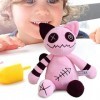 Huaxingda Peluche Chat | 9.84in Creative Zombie Cat Peluche Adorable Cat Plushies,Oreiller Animaux en Peluche Chat Rose, Cade