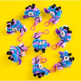 Sambro PMI-3563 4050-04943 Porte-clés avec clip Fortnite Lama Loot Pinata Peluche Env. 8 cm 8,5 cm