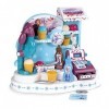 Smoby - La Reine des Neiges - Marchande de Glaces - Caisse Enregistreuse pour Enfant - 22 Accessoires + 1 Figurine Olaf - 350