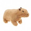 Capybara rongeur peluche jouet, mignon dessin animé Capybara animaux en peluche, poupée en peluche brune ultra doux jouet fig