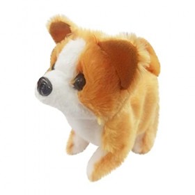 oAutoSjy Jouet Chien Interactif, Mignon de Chien en Peluche de Simulation Animaux de Compagnie Chien Peluche Interactive avec