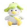 OKUYAN Jouet en Peluche Canard Banane,Poupée en Peluche Canard Banane Verte - 9.84 Pouces Mignon Peluche étreignant en Peluch