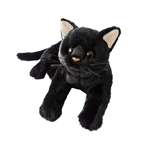 Xzbling Chat en Peluche Réaliste, Kawaii Jouet en Peluche Chat, Chaton Doux Trop Mignon, Chat Simulation Chaton Animal en Pel