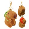 Porteclés En Peluche Capybara, Capybara Peluches Poupée, Porte-clés Mignon En Peluche Capybara En Peluche, Peluche Capybara F