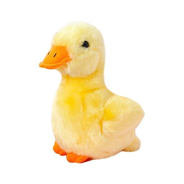 Povanjer Peluche Canard Jaune en Peluche | Animaux en Peluche bébé Canard | Canards et Poussins Jaunes en Peluche, garçons et