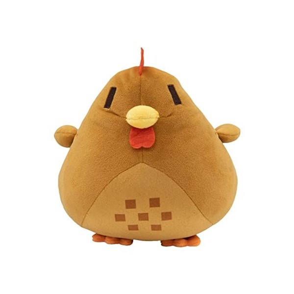 Zceplem Poulet Brun en Peluche, poupée Poule 7,9 Pouces, Jouets en Peluche Doux, Figurine Dessin animé, oreillers, Cadeau pou