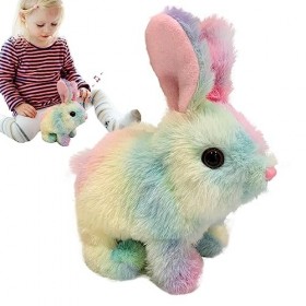 Jimtuze poupée Lapin en Peluche Parlant,Jouet en Peluche Animal Parlant - Jouets musicaux interactifs en Peluche parlants, Jo