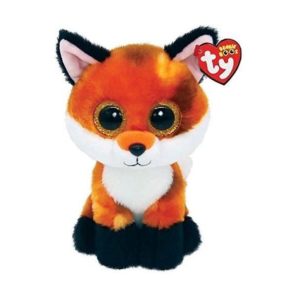 Ty - Beanie Boos - Peluche Meadow le Renard 15 cm, Tricolore, TY36379