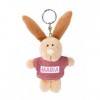 NICI 44645 Porte-clés Lapin avec t-Shirt Maria 10 cm, Beige