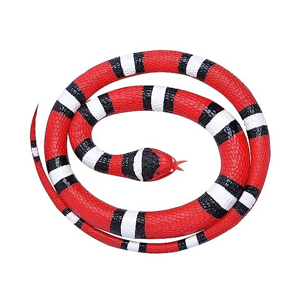 Wild Republic Écarlate Rubber Snake-46, 20773, 117 cm