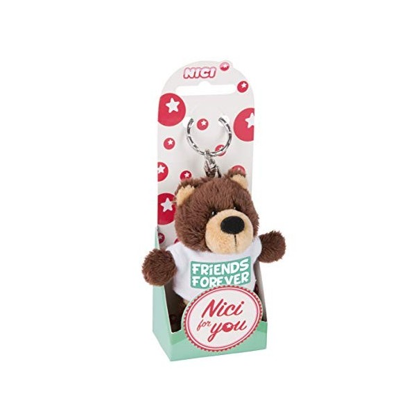 Nici 44711 Porte-clés avec t-Shirt Friends Forever Marron 10 cm