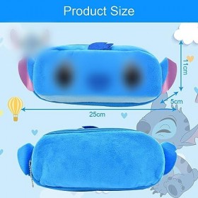 simyron Sac en Peluche Sac de Papeterie Fourniture Scolaires, Dessin Animé Trousse de Grande Capacité de Stylo pour Fournitur