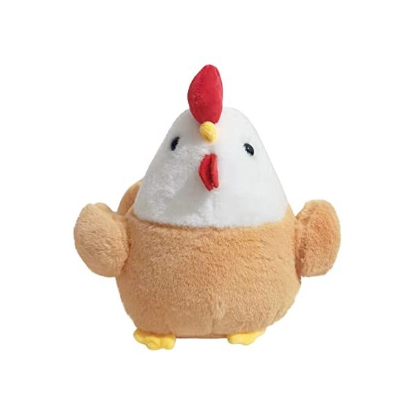 LICHENGTAI Peluche de Poule Mignon Poupée Poulet Jaune Animal en Peluche Poulet en Peluche Jouet Décorative Poupée de Poule A