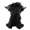 Virtcooy Vache Highland Blanche, Jouet en Peluche Vache Highland, 11 Pouces Mignon Doux Peluche Vache Highland Jouet en Peluc