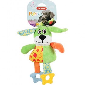 Zolux Jouet Peluche sonore - 20 x 7,5 x 22,5 cm - Vert - pour Chiot