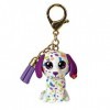 Ty - Anneau porte-clés Mini Boos Clips - Chien - Darling - Multicolore - Avec gland violet - Le porte-clés tendance inspiré d