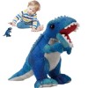 Walopola Animal en Peluche Dinosaure en Peluche | Oreiller de Jet de Dinosaure farci - Peluches Dino en Peluche de 5.9 Pouces