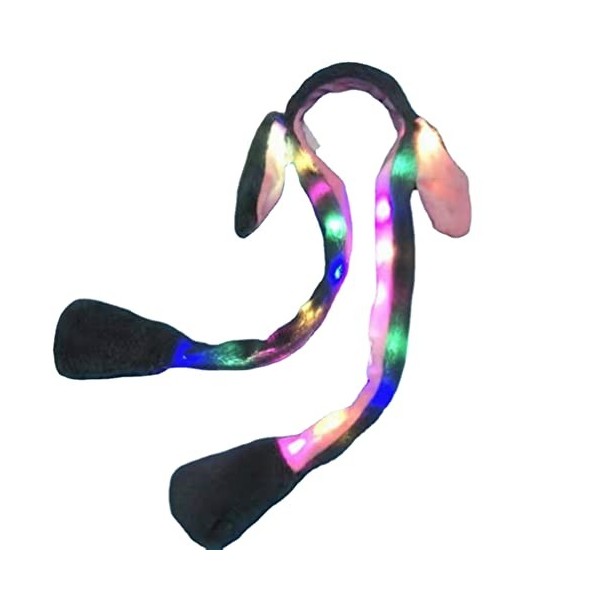 Serre-tête Led Lapin De Noël En Peluche Lumineux Pour Fête,Bandeau Clignotant Oreilles De Lapin - Buy Product on