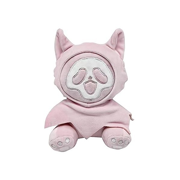 Wukesify Jouet en Peluche Ghostface, Poupée en Peluche Scream, Noël Halloween Poupée Fantôme Effrayante pour Garçons Et Fille