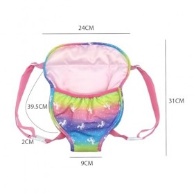 MAXQUU 1 porte-poupée pour bébé - En peluche - Bretelles doubles réglables - Accessoire pratique pour poupée - Cadeau danniv