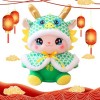 Veeteah Dragon du Zodiaque du Nouvel an Chinois,Jouet en Peluche Dragon Portable | Jouet en Peluche Dragon Symbole Porte-Bonh